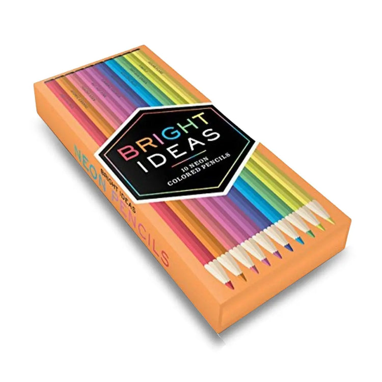 Bright Ideas 10 Neon Coloured Pencils