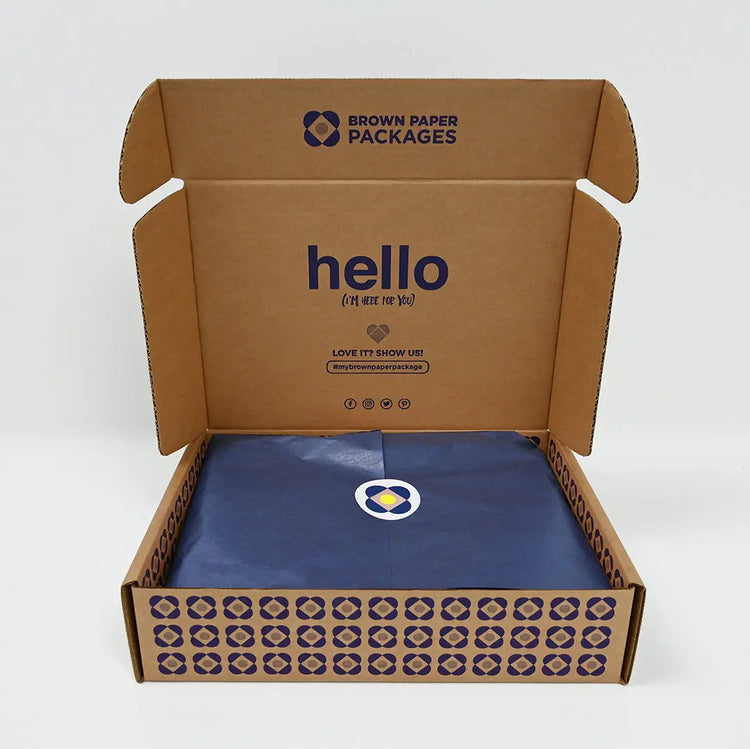 Signature box & Navy Gift Wrap
