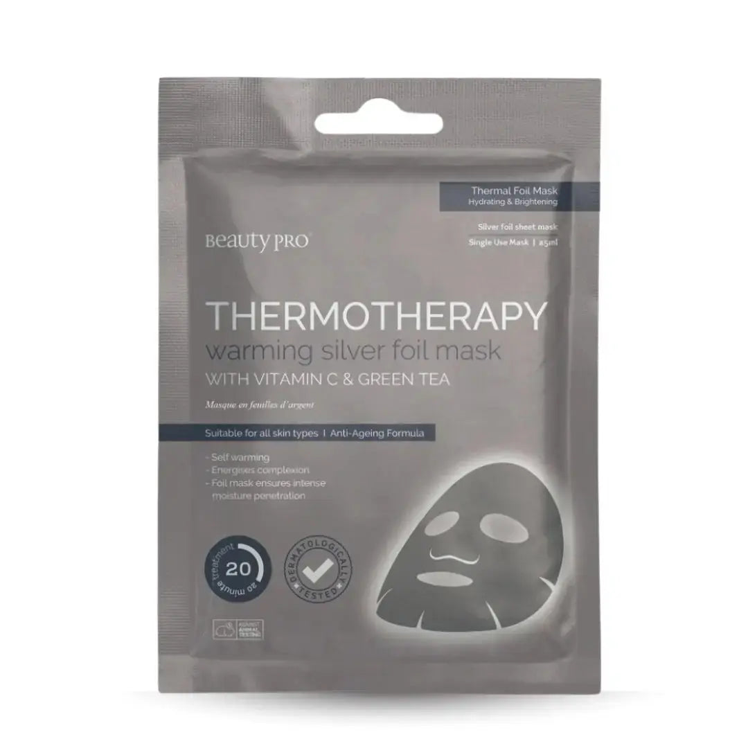 Thermotherapy Warming Silver Foil Face Mask. Vitamin C sheet mask