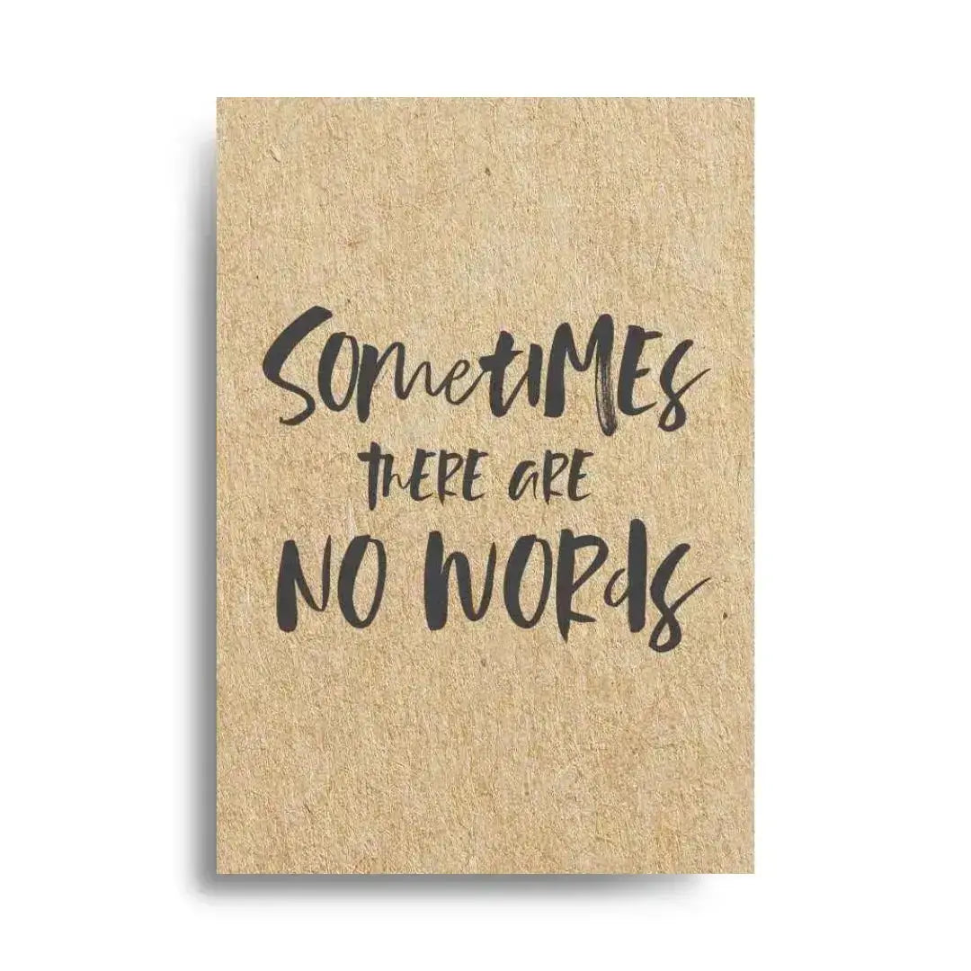 Sometimes there are no words