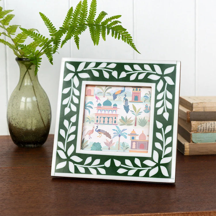 Square Resin Picture Frame - Green
