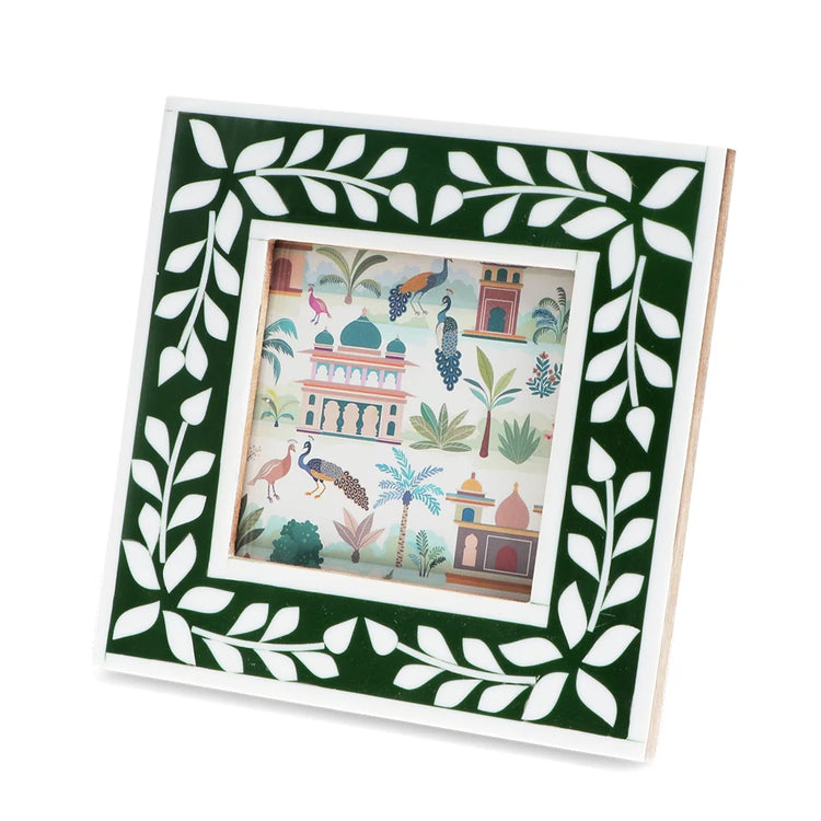 Square Resin Picture Frame - Green