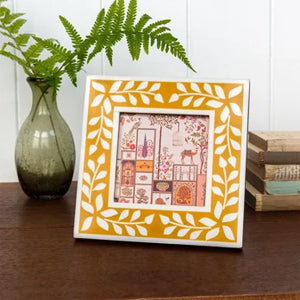 Square Resin Picture Frame - Mustard