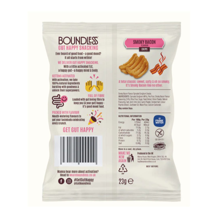 Boundless Smoky Bacon Activated Chips 23g