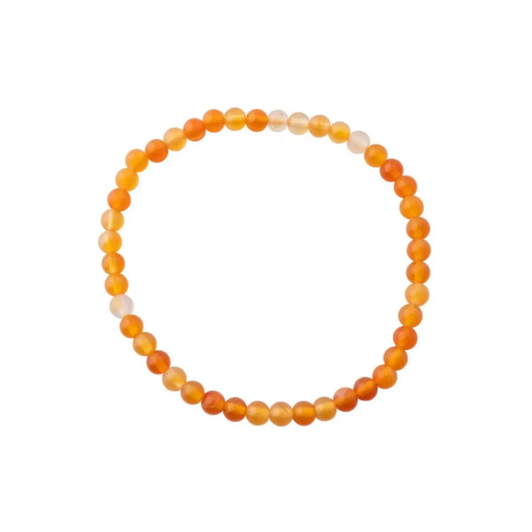 Carnelian Bead Bracelet 