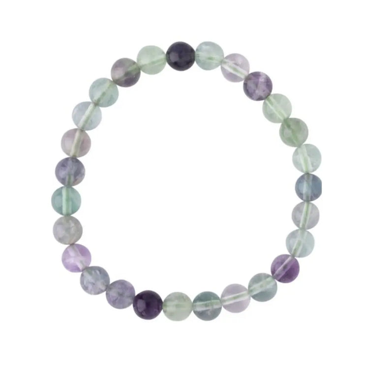 Fluorite Bead Bracelet 