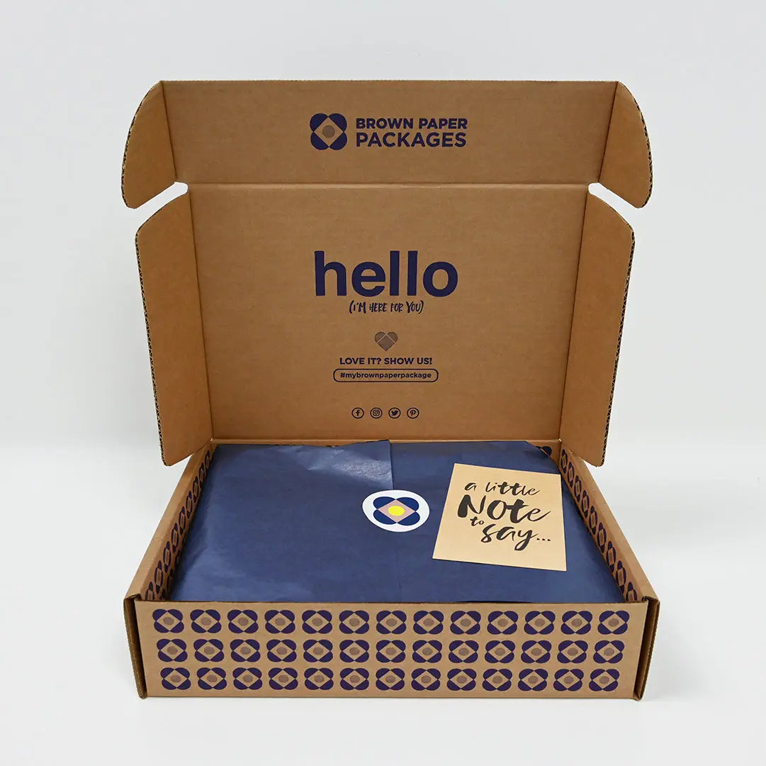 Signature box & Navy Gift Wrap 