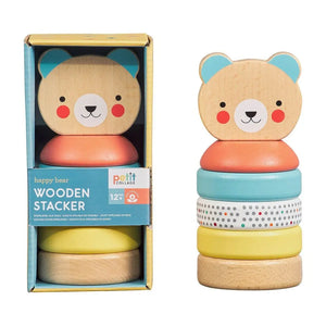 Petit Collage Happy Bear Wooden Stacker Toy 