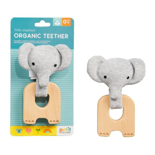 Petit Collage Little Elephant Organic Teether 