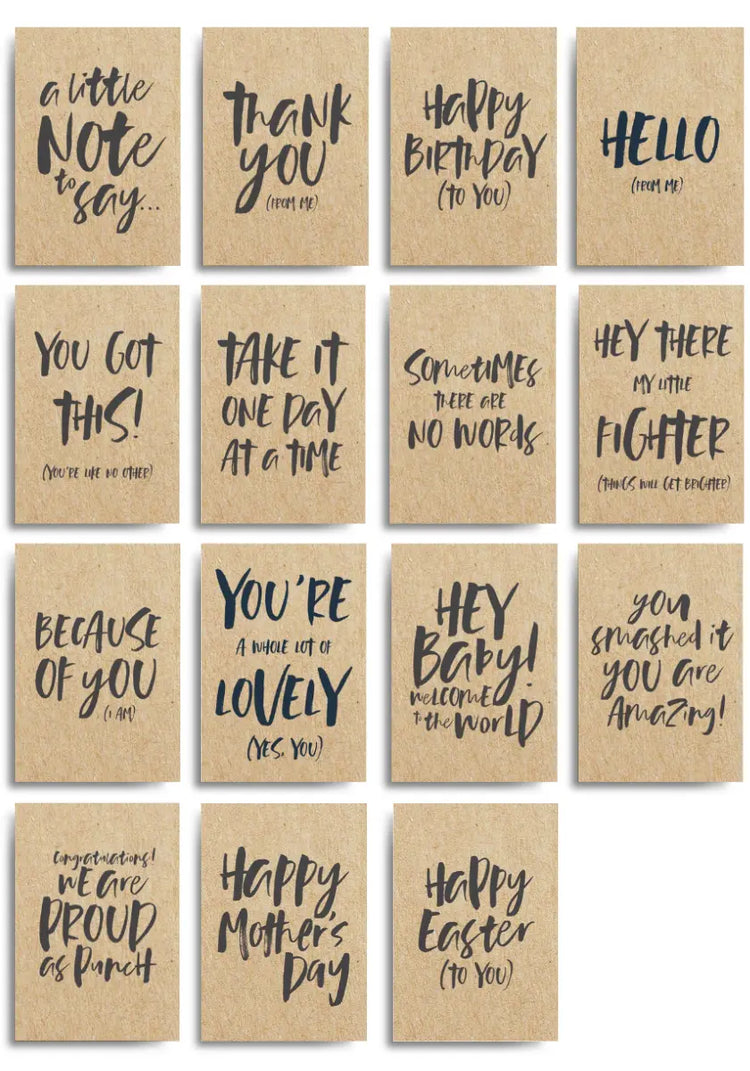 brown paper packages postcard options