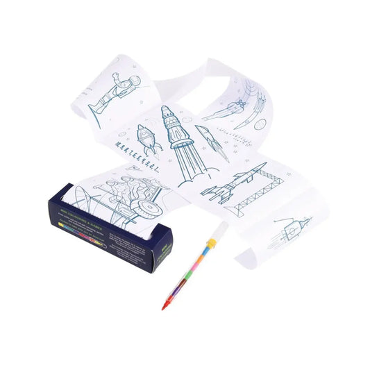 Space Age Mini Colouring and Games 