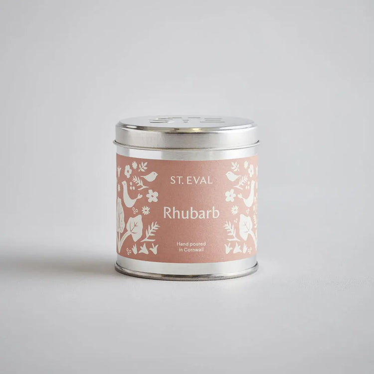 St. Eval Rhubarb Tin Candle 