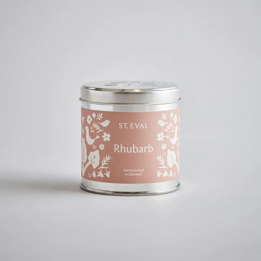 St. Eval Rhubarb Tin Candle 