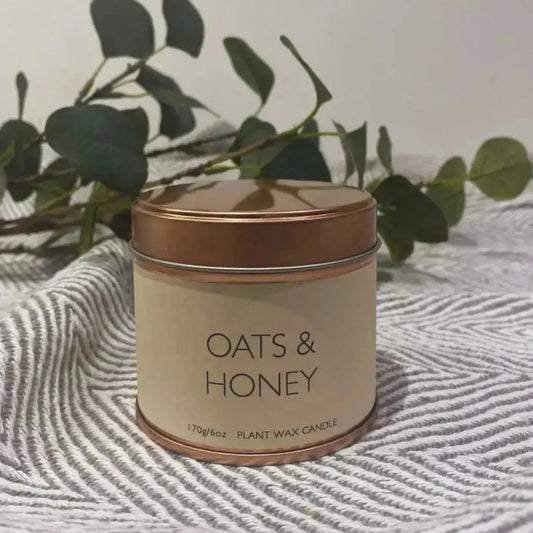Tin Candle Oats and Honey 
