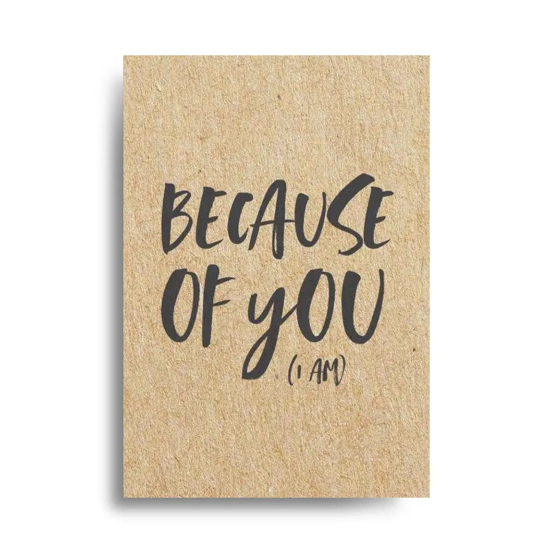 Because of you 