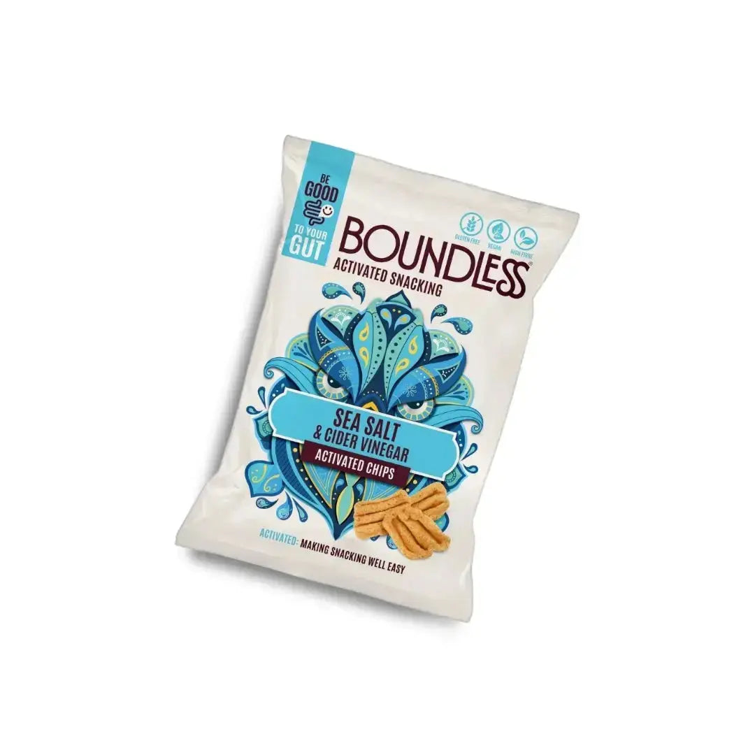 Boundless Sea Salt & Cider Vinegar Activated Chips 23g 