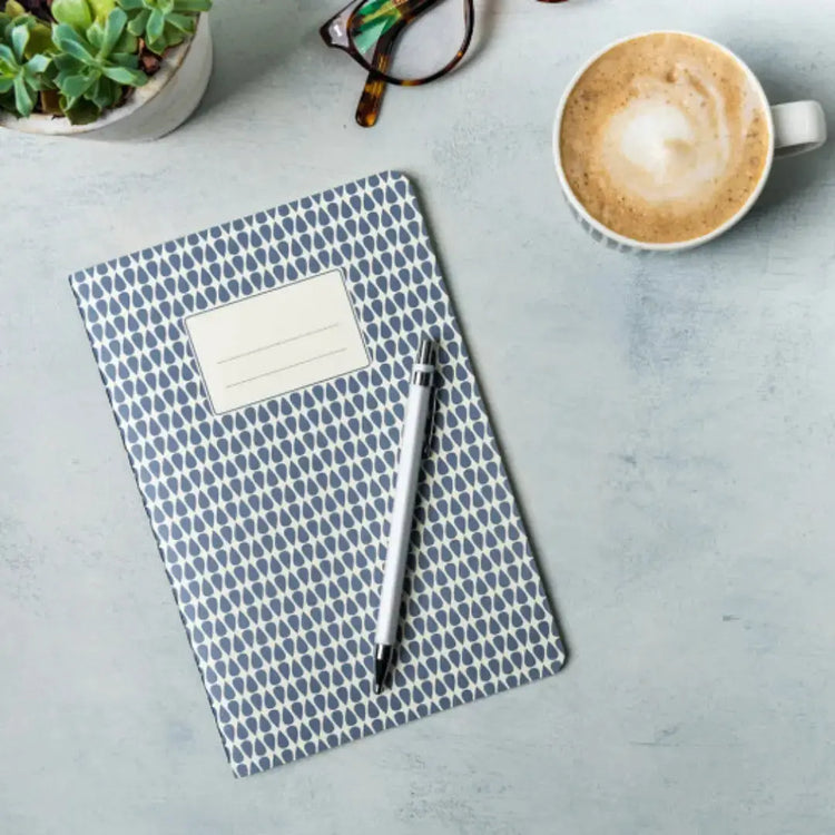 Dark Blue Grey A5 Notebook 