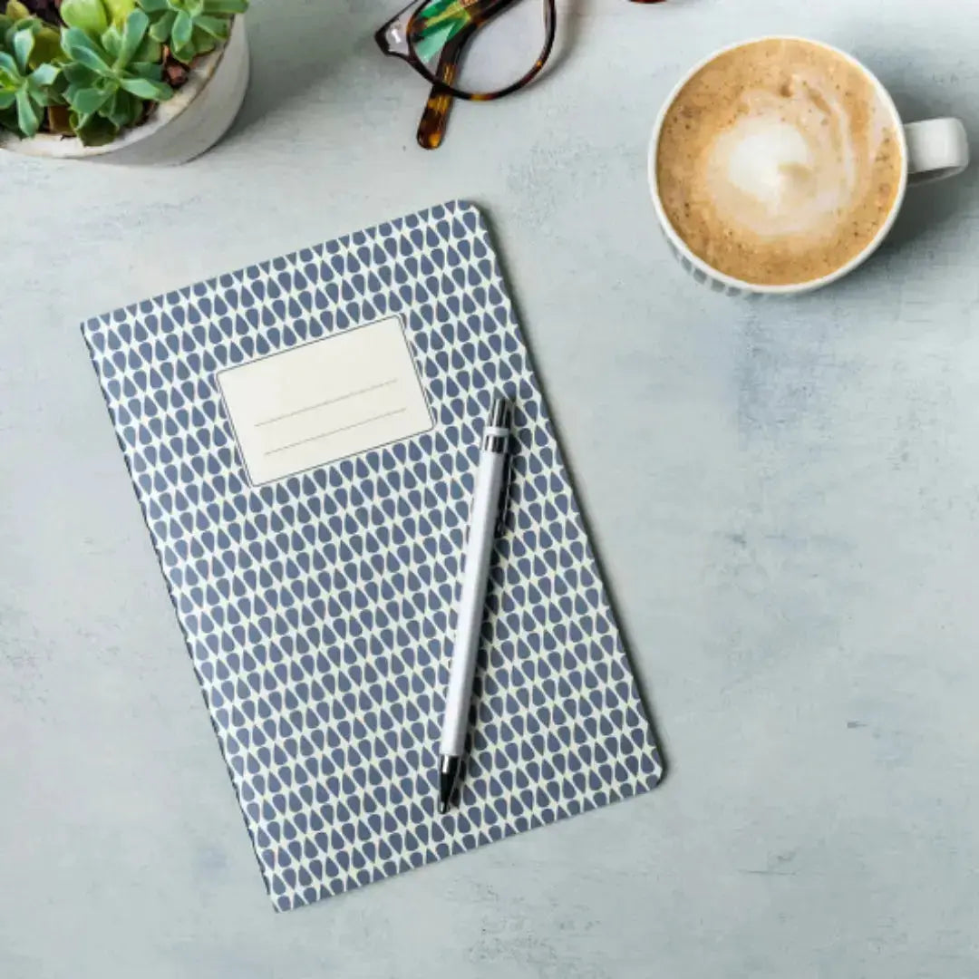 Dark Blue Grey A5 Notebook 
