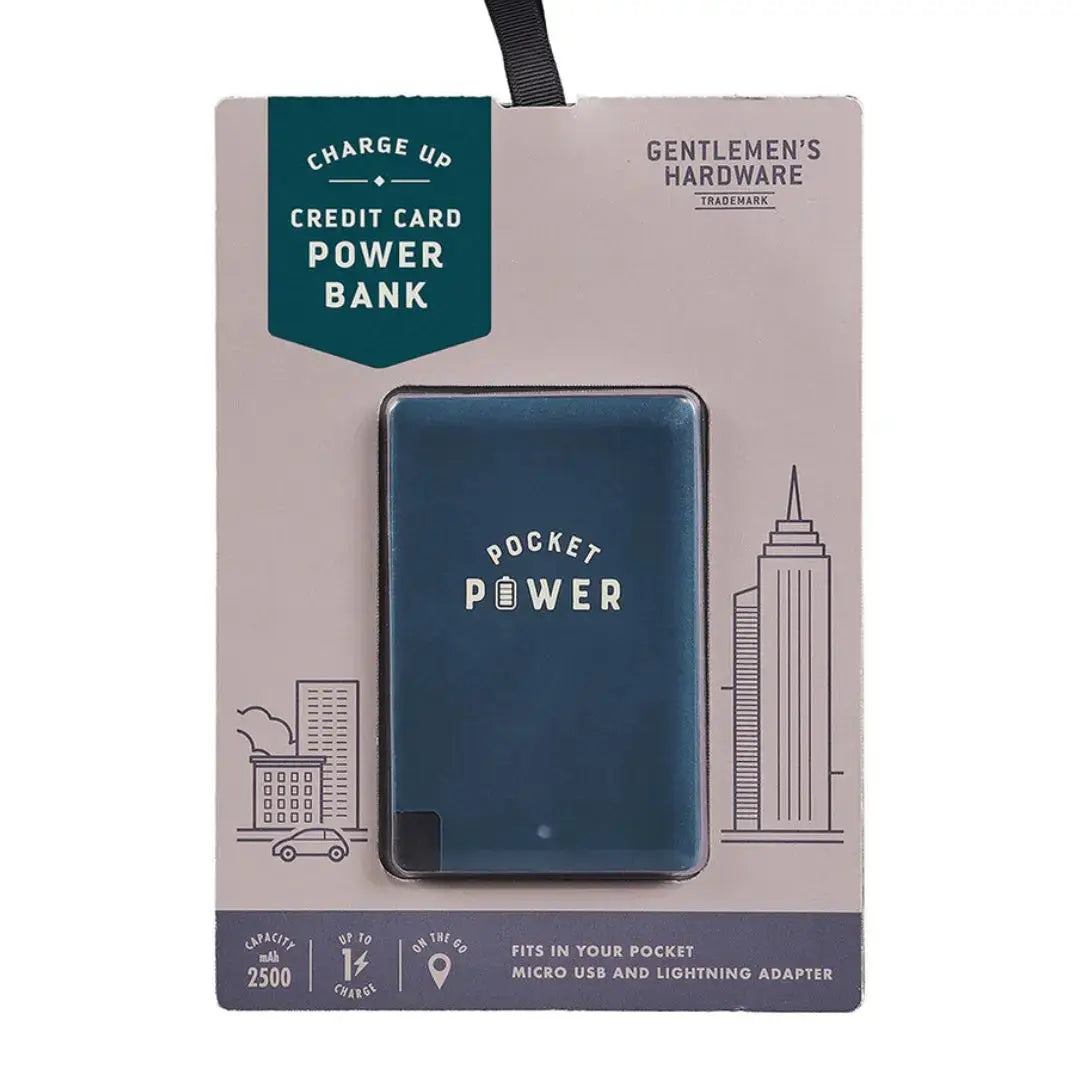 Gentlemen's Hardware Credit Card Power Bank 