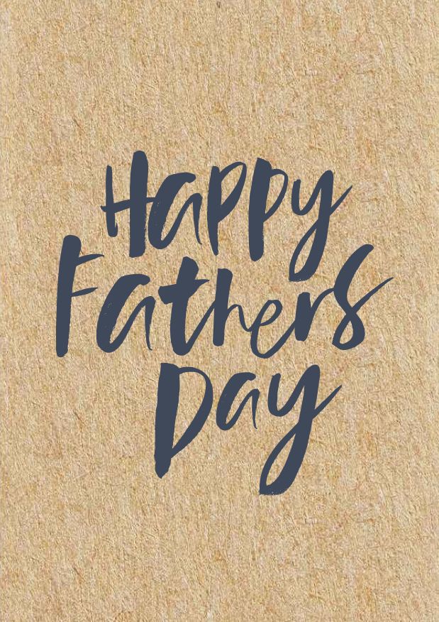 happy fathers day postcard