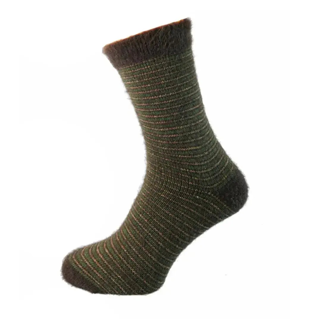 joya-mens-wool-blend-socks-brown-green-stripes