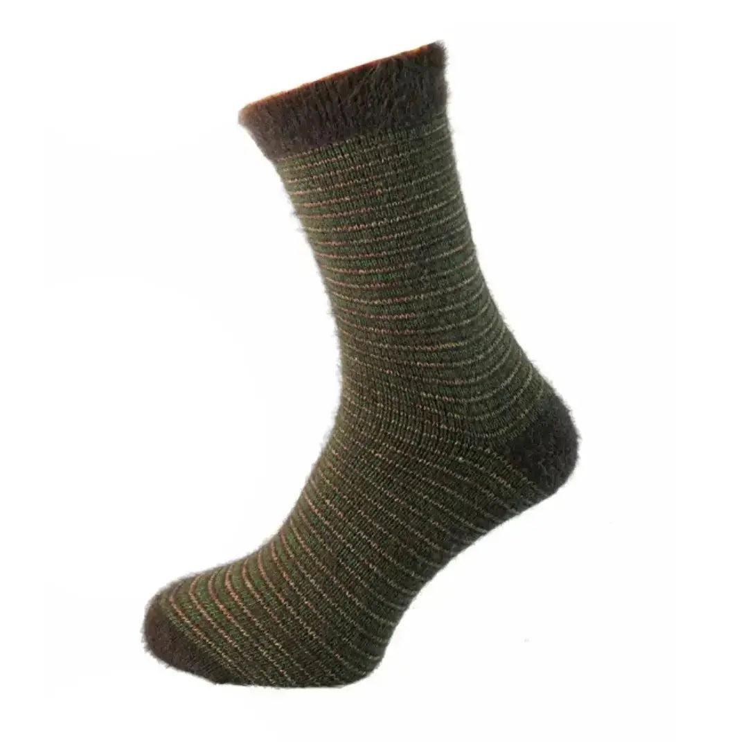 joya-mens-wool-blend-socks-brown-green-stripes
