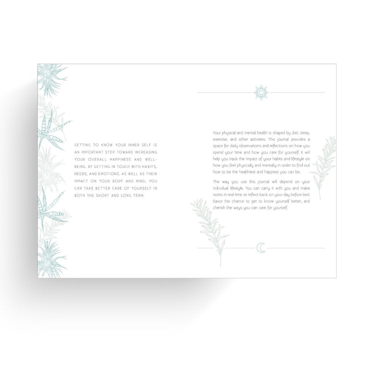 Self Care - a day and night reflection journal - internal pages