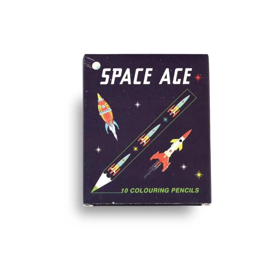 10 Space Age Colouring Pencils 