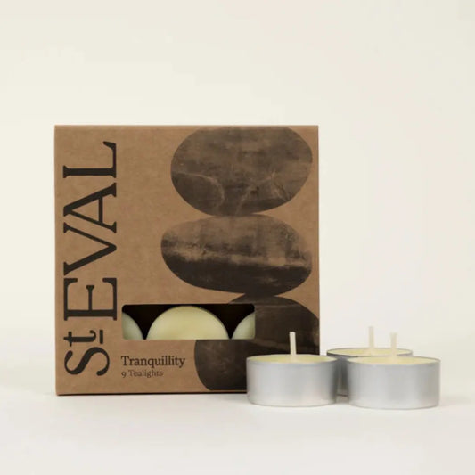 Pack of 9 St. Eval Hand Poured Tranquillity Scented Tealights 