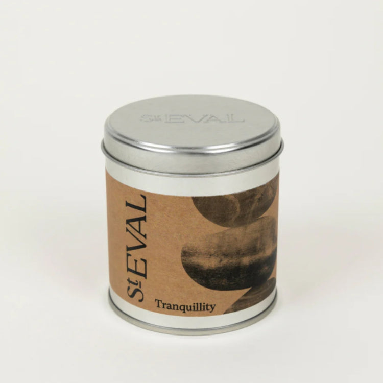 St. Eval Tranquility Tin Candle closed