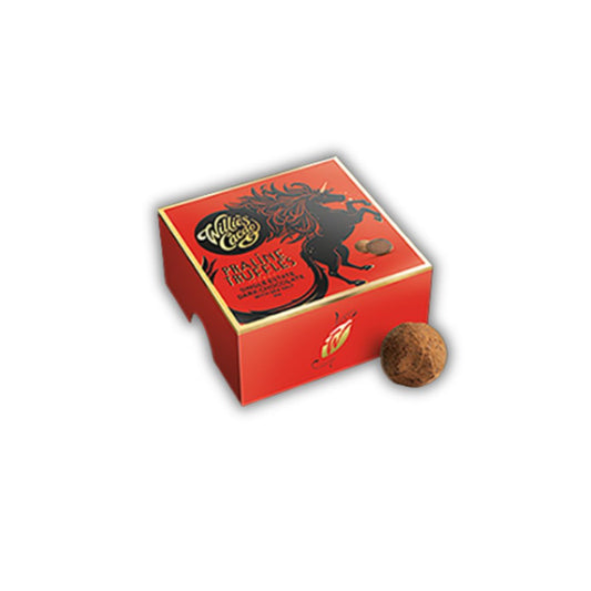 Willies Praline Dark Chocolate Truffles with Sea Salt 100% Vegan
