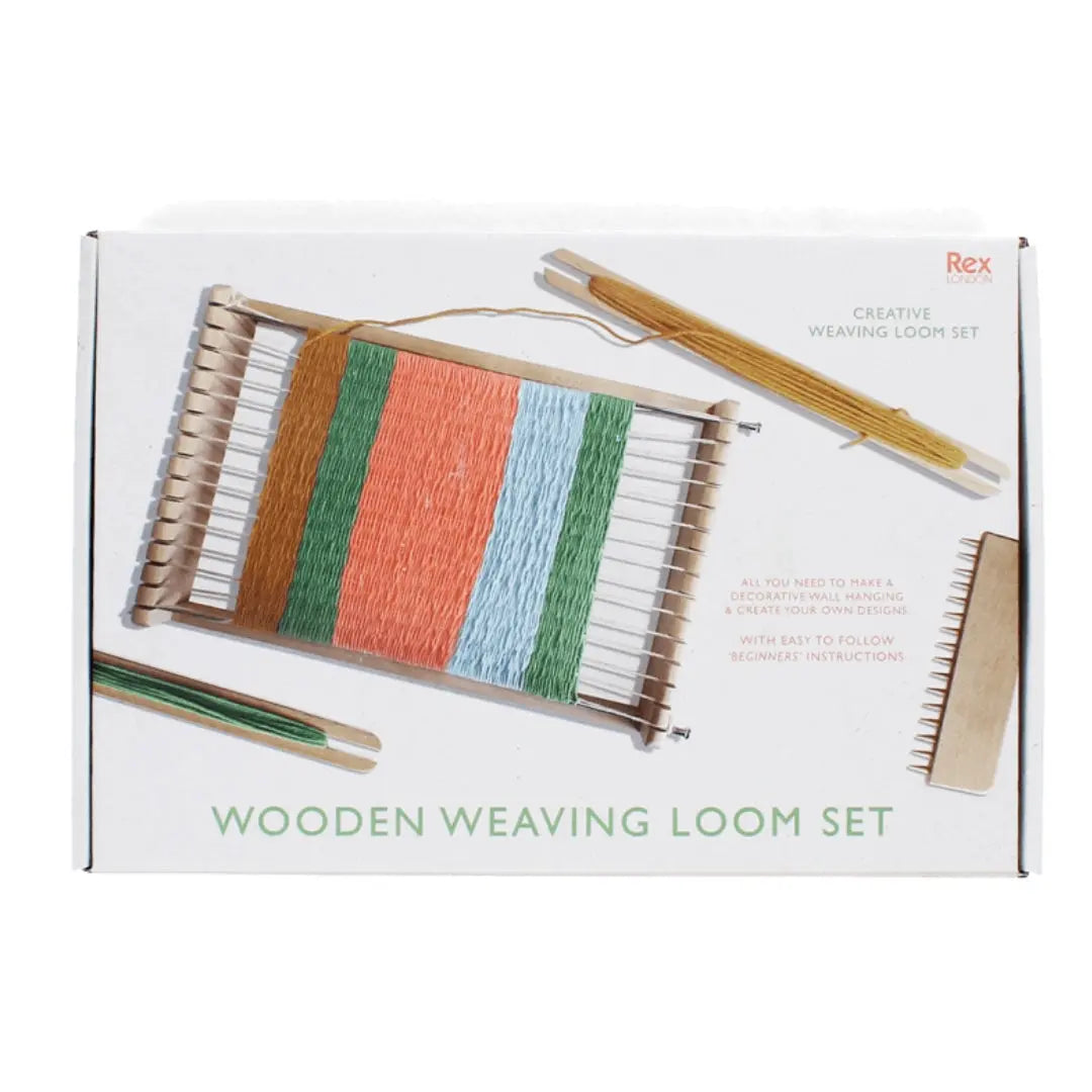 Wooden-weaving-loom-set 