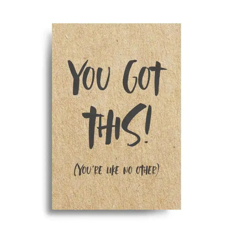 You got this 